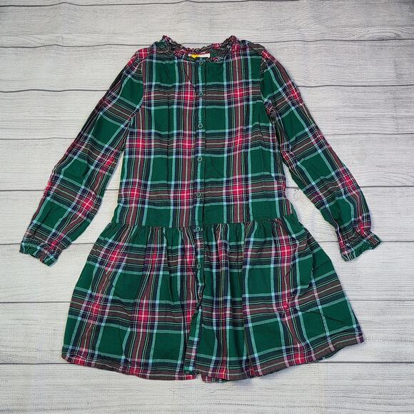 9/10 Boden Plaid Flannel Dress - Picture 1 of 6